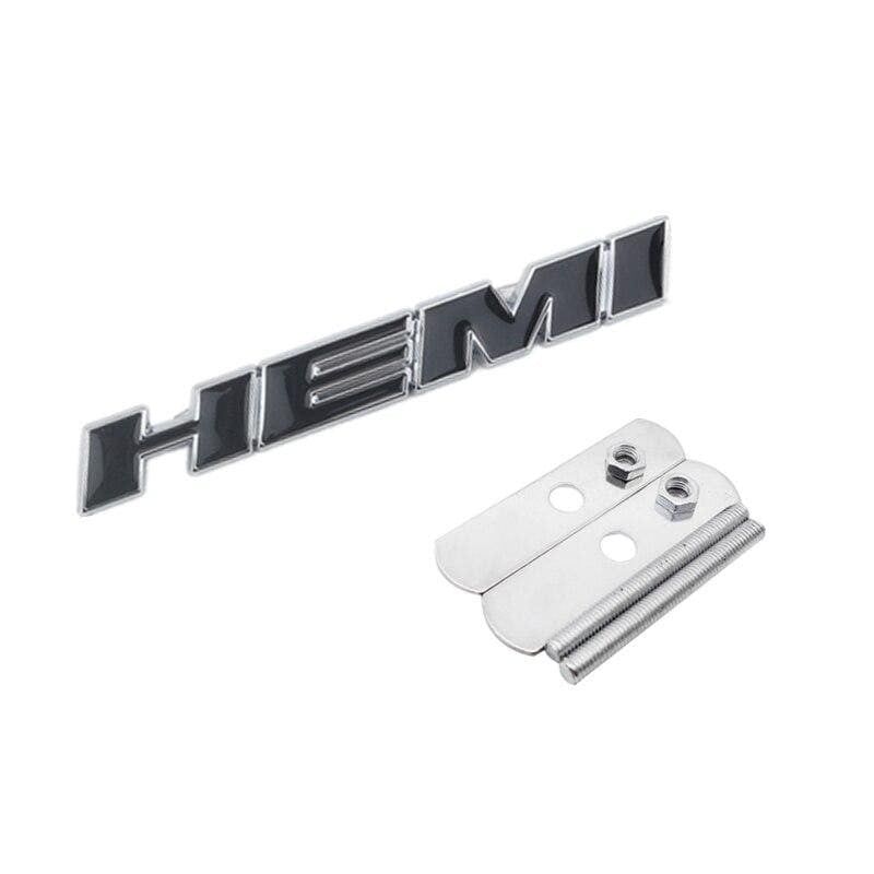 Metal Auto Front Grille Emblem Car Sticker for Dodge HEMI Badge Styling Caliber Jcuv Journey Challenger RAM Caravan Accessories