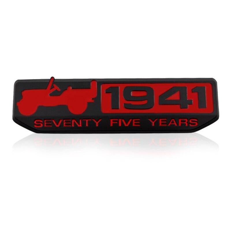 1pcs 1941 Car Stickers 3D Badge Texas Edition Star TRAIL RATED 4X4 Limited Emblem Metal Refitted For JEEP Car Styling Car shape