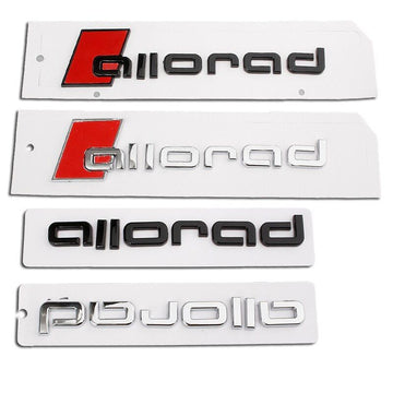 3D ABS Audi Allroad Chrome Decal Sticker For A4 B9 A6 C5 C7 C8 Badge Emblem
