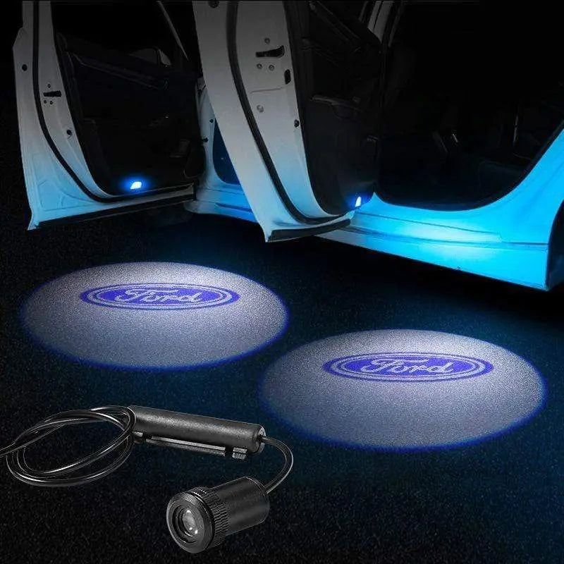 2pcs Door Logo Light LED Laser Projector Step Courtesy Welcome Ghost FOR FORD