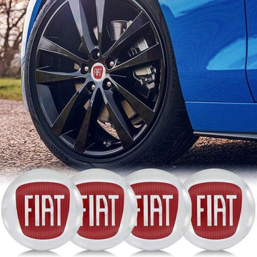 4Pcs 56mm Auto Emblem Wheel Center Hub Cover Sticker For Abarth Fiat Punto Tractor 124  Coupe  Ducato