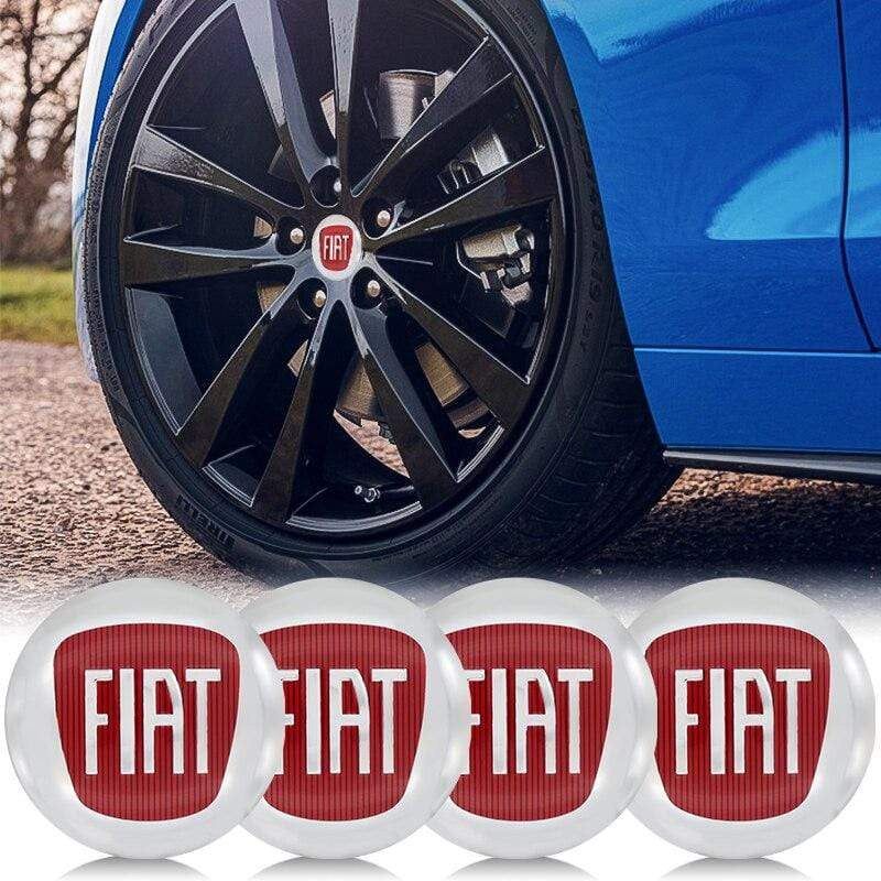 4Pcs 56mm Auto Emblem Wheel Center Hub Cover Sticker For Abarth Fiat Punto Tractor 124  Coupe  Ducato