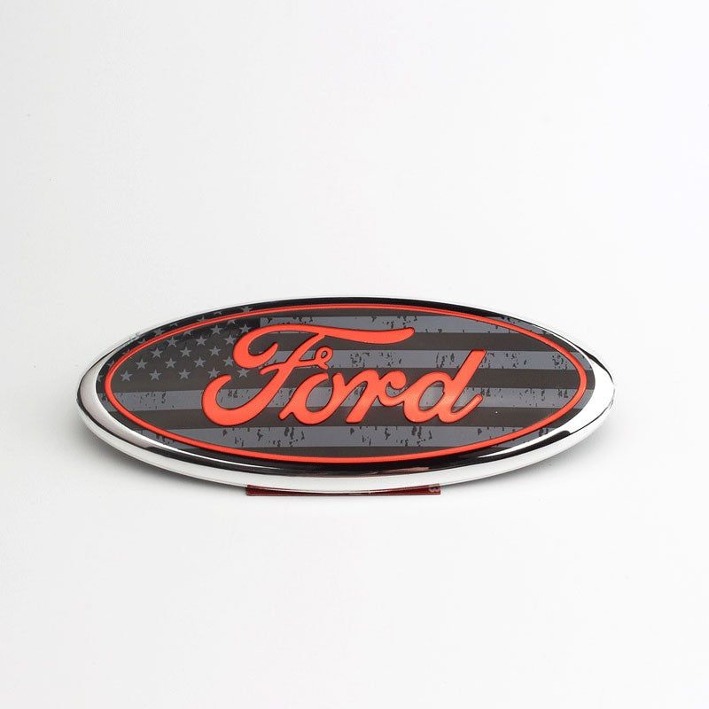 DIY Front Grille/Rear Trunk Oval Emblem 7/9 inch Fit For F150 F250 F350 Explorer