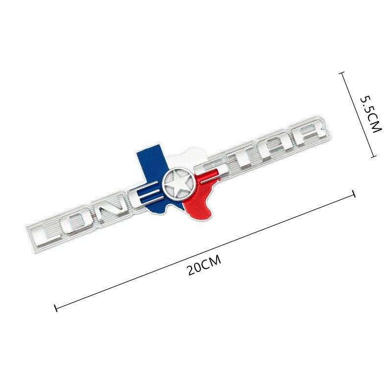 TEXAS EDITION Car Trunk Tailgate Emblem Badge Decal Sticker Metal