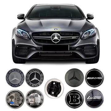 57mm For Mercedes Benz AMG Apple Tree Brabus Lorinser Front Hood Center Cover Emblem Badge