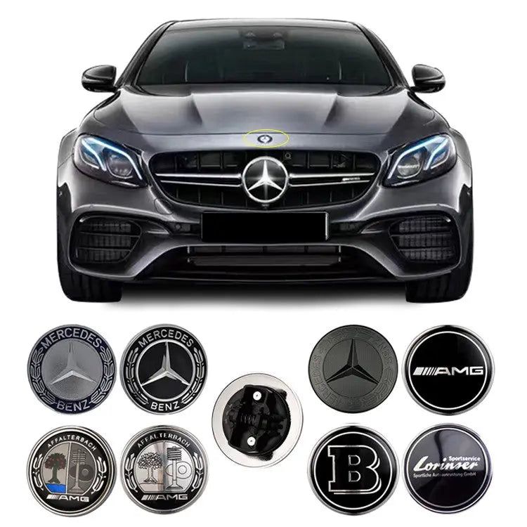 57mm For Mercedes Benz AMG Apple Tree Brabus Lorinser Front Hood Center Cover Emblem Badge