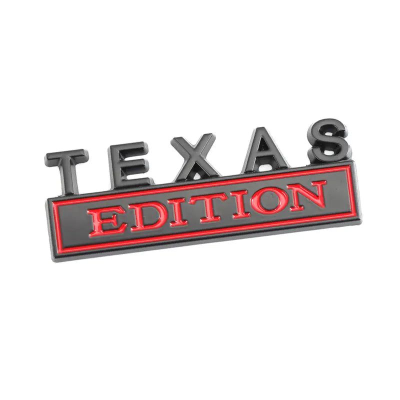 Matel Sticker TEXAS Edition Badge Emblem Front Hood Grille for BMW Nissan Mazda Skoda Lexus