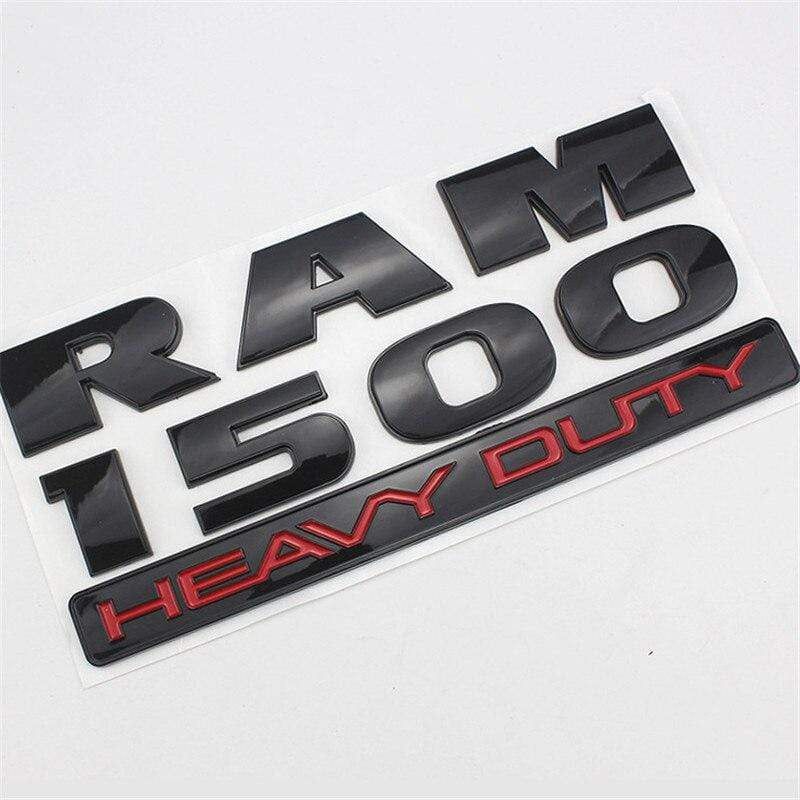 Car Styling Emblem Badge Body Rear Trunk Sticker For Dodge RAM 1500 2500 3500 Heavy Duty Lettter 3D Auto Decoration Accessories