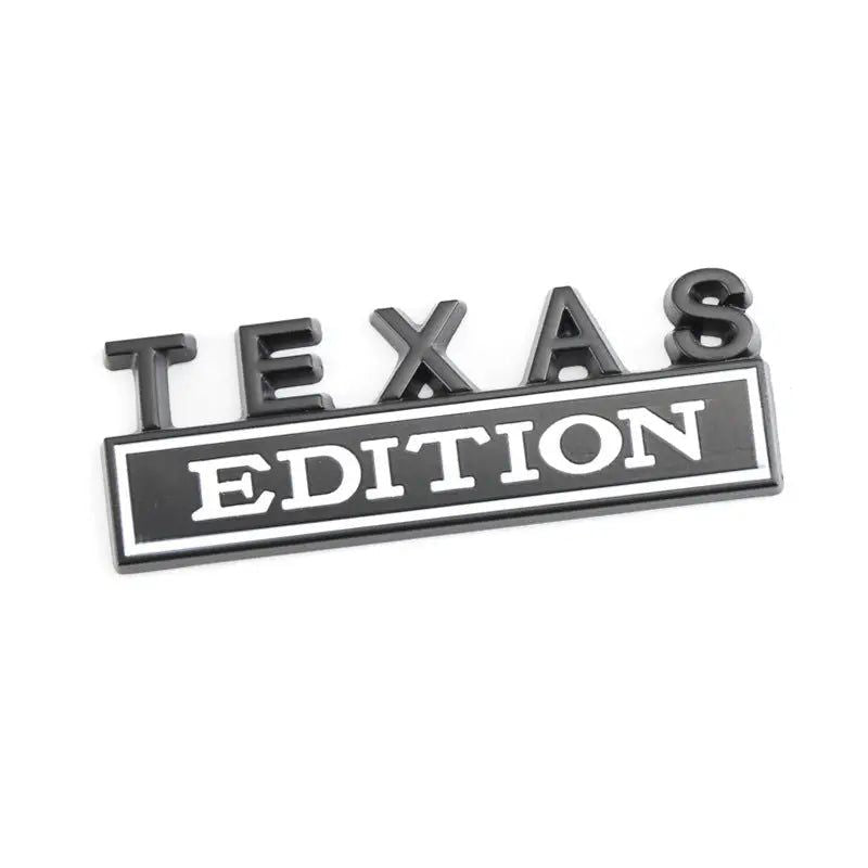 Matel Sticker TEXAS Edition Badge Emblem Front Hood Grille for BMW Nissan Mazda Skoda Lexus