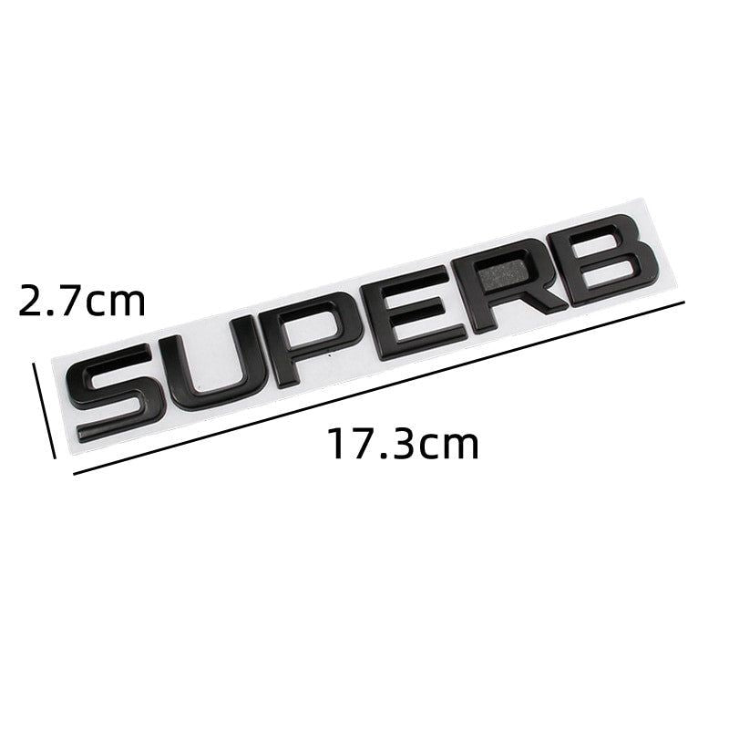 Skoda Rear Trunk Letters Replace Badge Emblem Metal Stickers For Octavia SUPERB FABIA