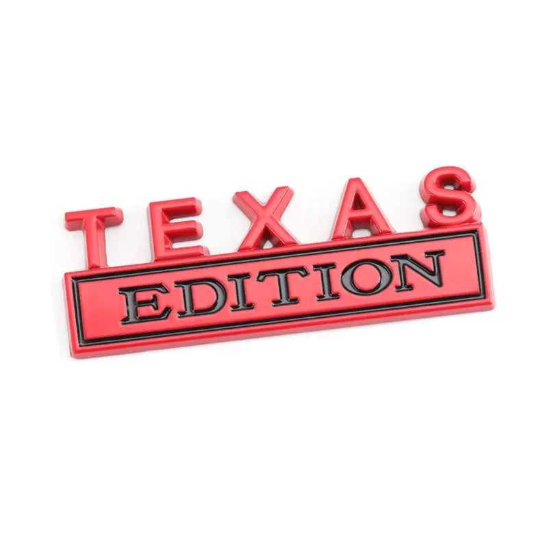 Matel Sticker TEXAS Edition Badge Emblem Front Hood Grille for BMW Nissan Mazda Skoda Lexus