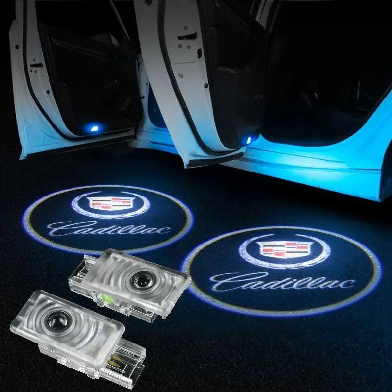 2x Ghost LED Door Step Courtesy Shadow Laser Light For Cadillac CTS SRX ATS XTS