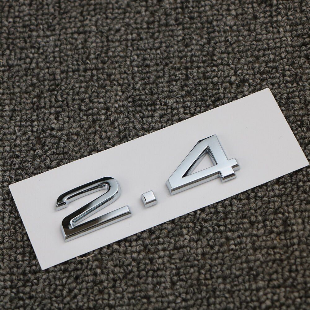 For Audi A3 A4 A5 A6 A7 A8 Q3 Q5 Q7 3.2 3.0T 2.0T 4.2 2.4 3.6 Rear Emblem Badge Sticker