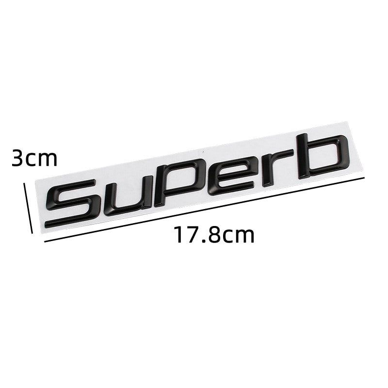 Skoda Rear Trunk Letters Replace Badge Emblem Metal Stickers For Octavia SUPERB FABIA