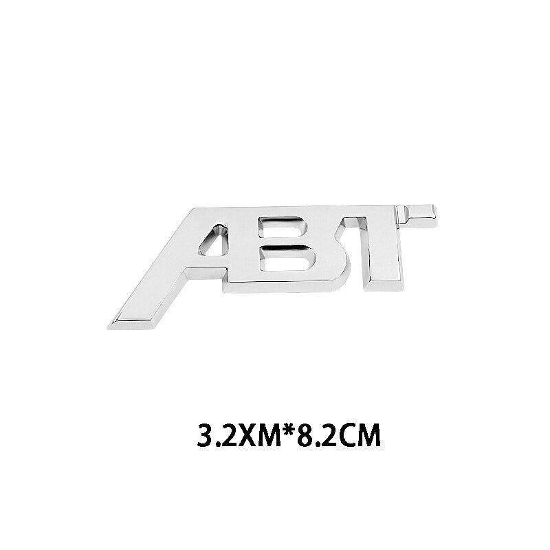 Metal ABT Badge 4Motion Emblem Decals Front Grille Stickers For Audi