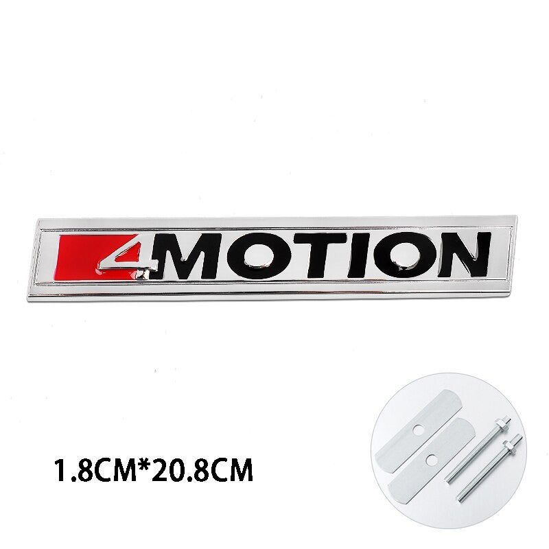 Metal ABT Badge 4Motion Emblem Decals Front Grille Stickers For Audi