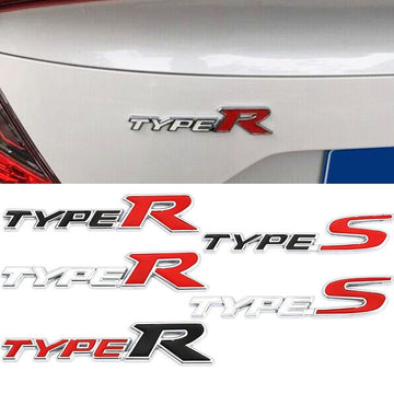 Metal Stickers Decals Front Hood Grill Emblem for Honda Type R Racing Type S