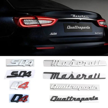 Styling Stickers Decals ABS Trunk Badge for Maserati Levante Quattroporte Ghibli Gransport