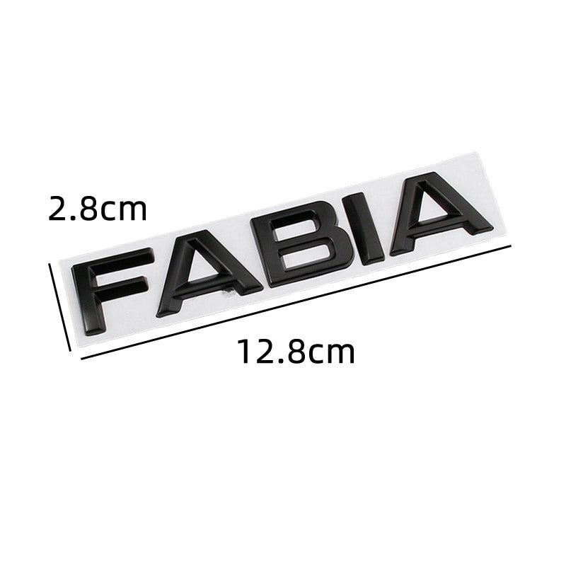 Skoda Rear Trunk Letters Replace Badge Emblem Metal Stickers For Octavia SUPERB FABIA