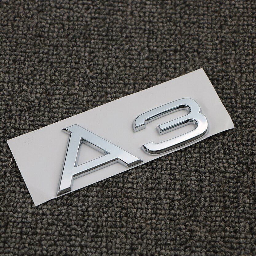 For Audi A3 A4 A5 A6 A7 A8 Q3 Q5 Q7 3.2 3.0T 2.0T 4.2 2.4 3.6 Rear Emblem Badge Sticker