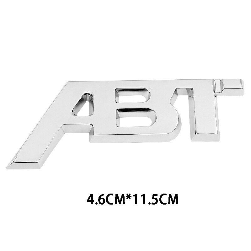 Metal ABT Badge 4Motion Emblem Decals Front Grille Stickers For Audi