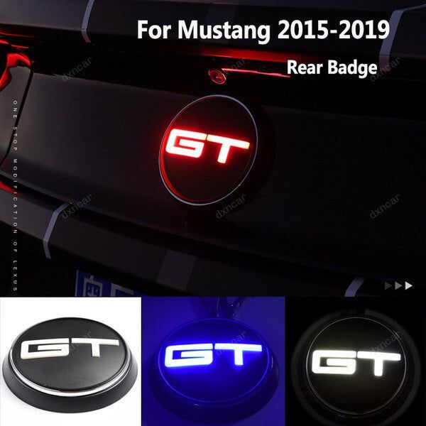 GT Trunk Lid Emblem Rear Led LED Badge Light Lamp for Mustang 2015-2019