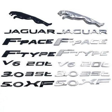 Letter Rear Trunk Emblem Badge Decals for Jaguar E-PACE F-PACE F-TYPE