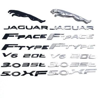 Letter Rear Trunk Emblem Badge Decals for Jaguar E-PACE F-PACE F-TYPE