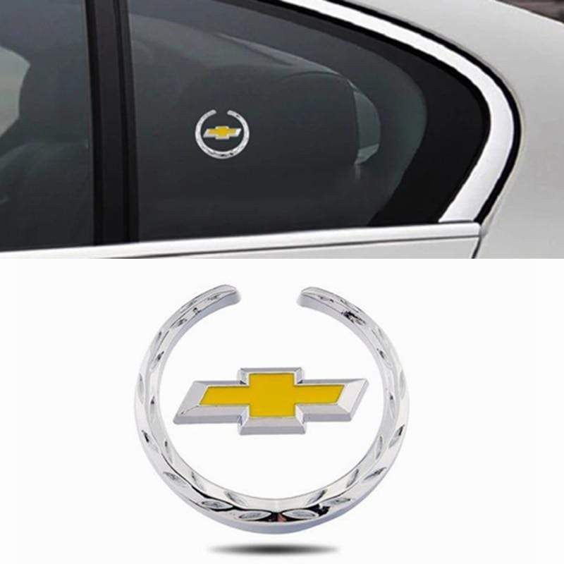 2pcs Window Side Decal Emblem Sticker For Chevrolet Lacetti Aveo Cobalt Cruze Malibu Trax Camaro Sail Captiva Spark Epica
