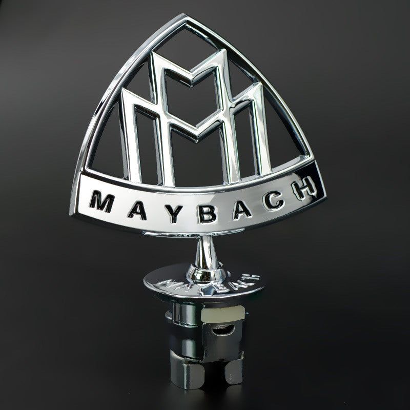 Maybach Front Standing Metal Mark Emblem Bonnet Hood Ornament Rear Badge for Mercedes-Benz