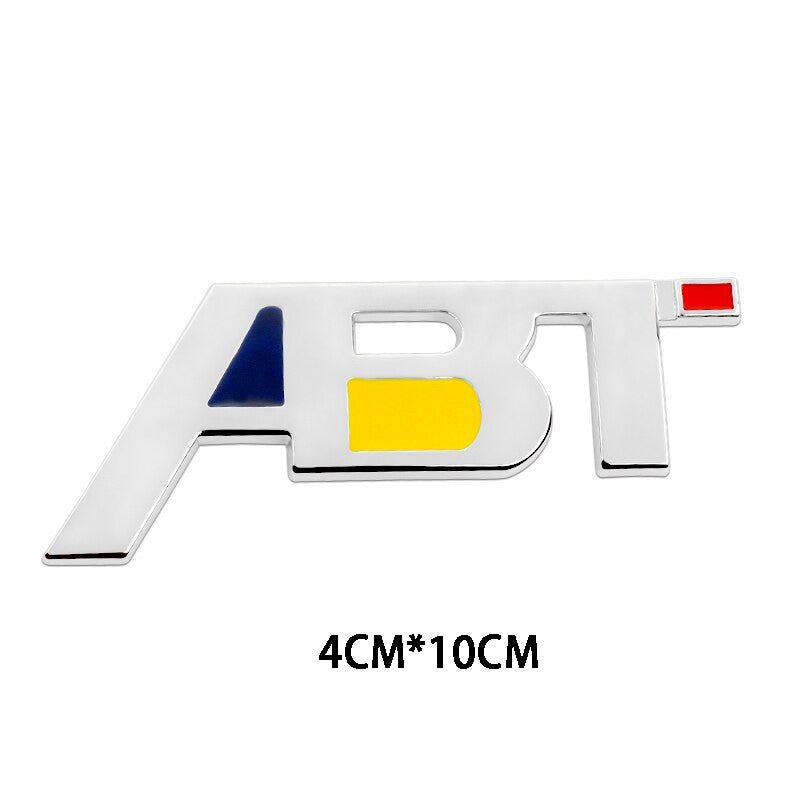 Metal ABT Badge 4Motion Emblem Decals Front Grille Stickers For Audi