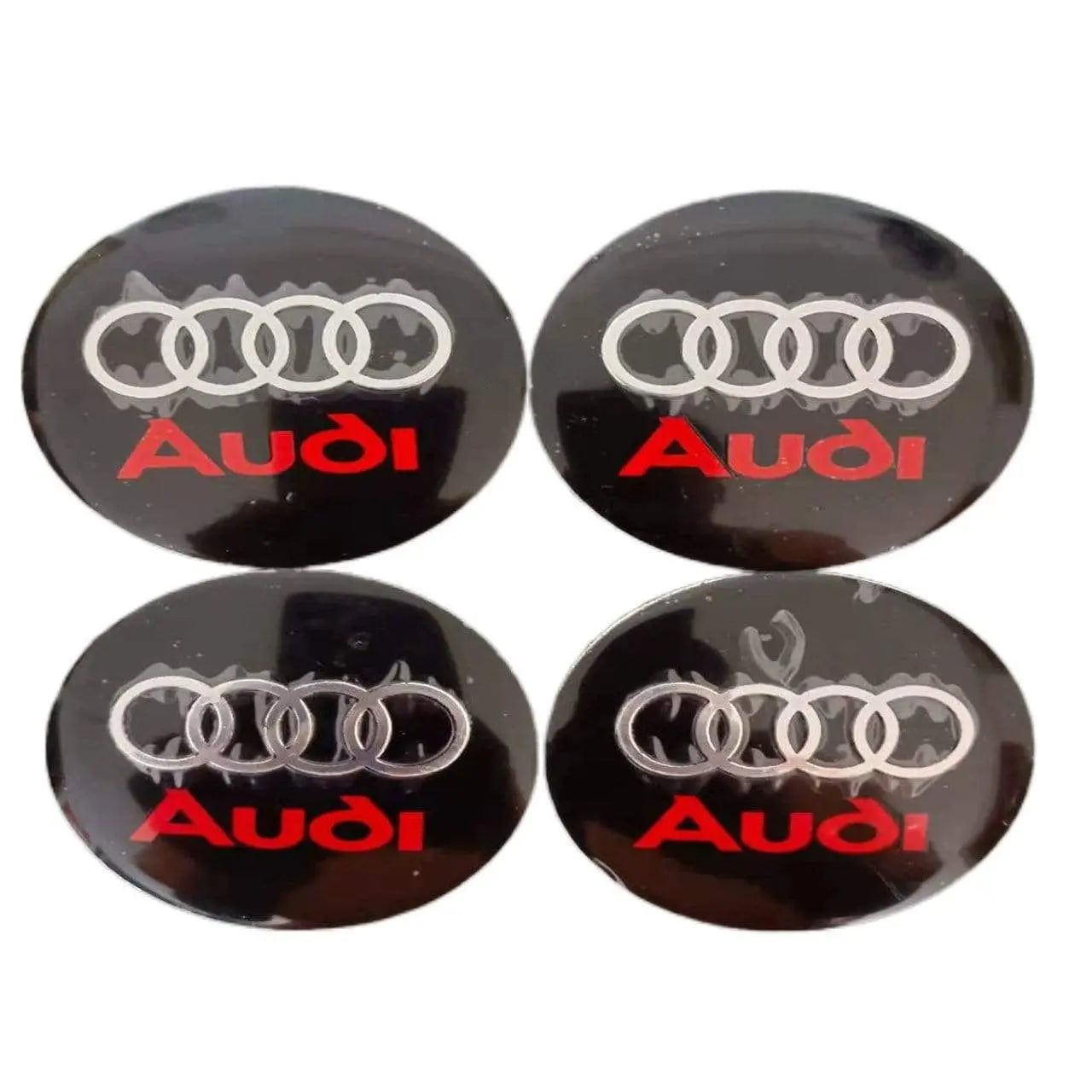 4pcs 56mm Audi RS Sline Quattro a3 a4 a5 a6 tt a4l q3 q5 q7 Car Wheel Center Hub Cap Sticker Emblem Badge Decal