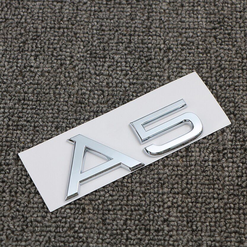 For Audi A3 A4 A5 A6 A7 A8 Q3 Q5 Q7 3.2 3.0T 2.0T 4.2 2.4 3.6 Rear Emblem Badge Sticker