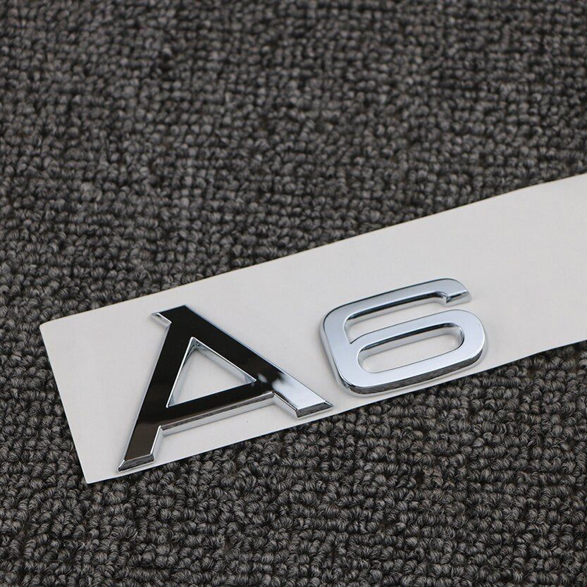 For Audi A3 A4 A5 A6 A7 A8 Q3 Q5 Q7 3.2 3.0T 2.0T 4.2 2.4 3.6 Rear Emblem Badge Sticker