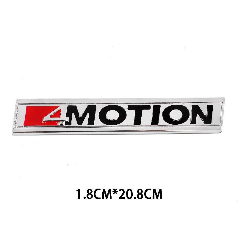 Metal ABT Badge 4Motion Emblem Decals Front Grille Stickers For Audi