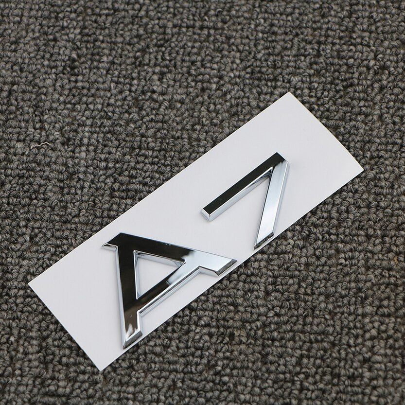 For Audi A3 A4 A5 A6 A7 A8 Q3 Q5 Q7 3.2 3.0T 2.0T 4.2 2.4 3.6 Rear Emblem Badge Sticker