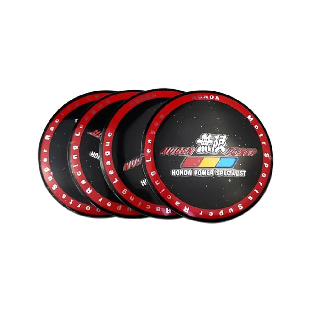 4pcs 56mm Honda Mugen Power Odyssey City Insight Accord Civic CRV Car Wheel Center Hub Cap Sticker  Emblem Badge Decal