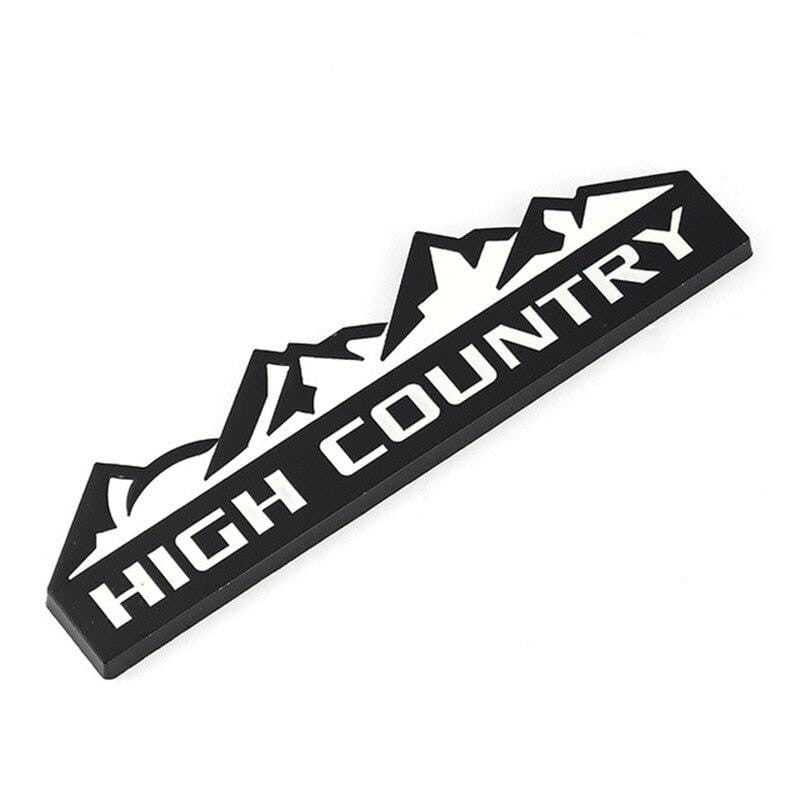 3D Metal HIGH COUNTRY Car Sticker Emblem Badge Decal for Chevrolet Cruze Aveo Captiva Lacetti Niva Orlando Epica Camaro Spark
