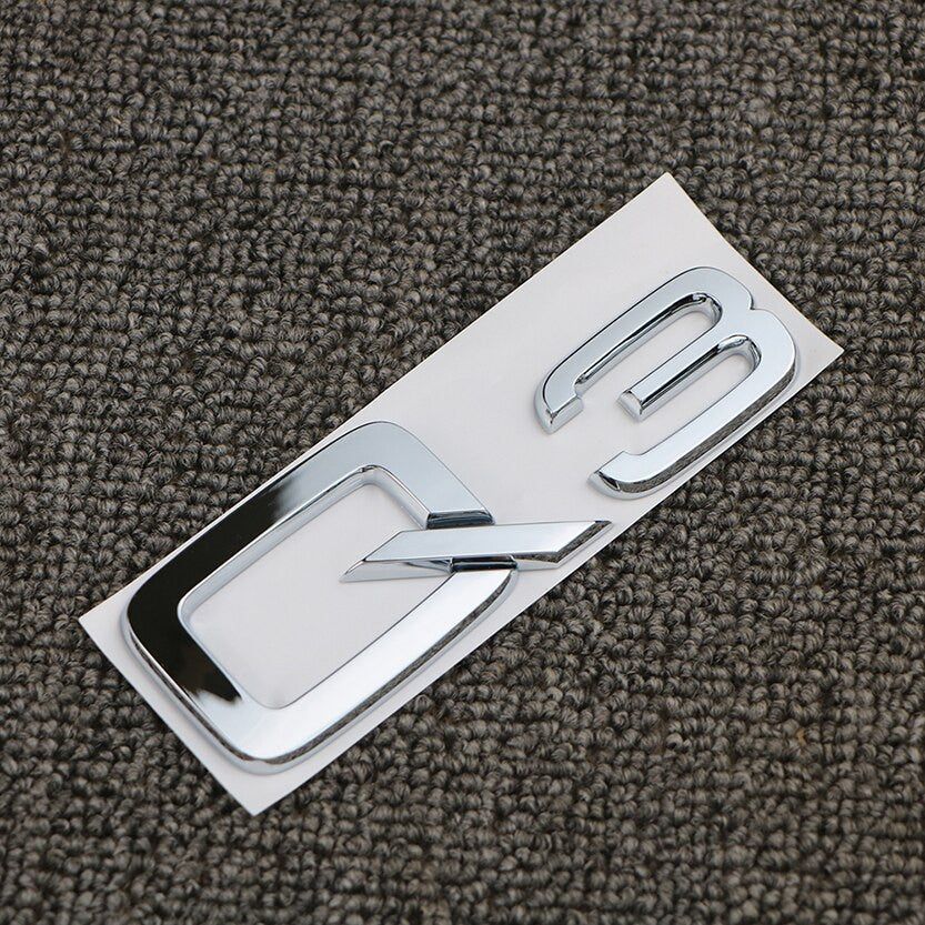 For Audi A3 A4 A5 A6 A7 A8 Q3 Q5 Q7 3.2 3.0T 2.0T 4.2 2.4 3.6 Rear Emblem Badge Sticker