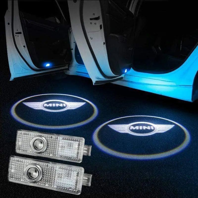 For Mini Cooper One S JCW R55 R56 R58 R59 R60 F56 F60 2 pieces Car Welcome Light Door Wireless Ghost Shadow Lamp
