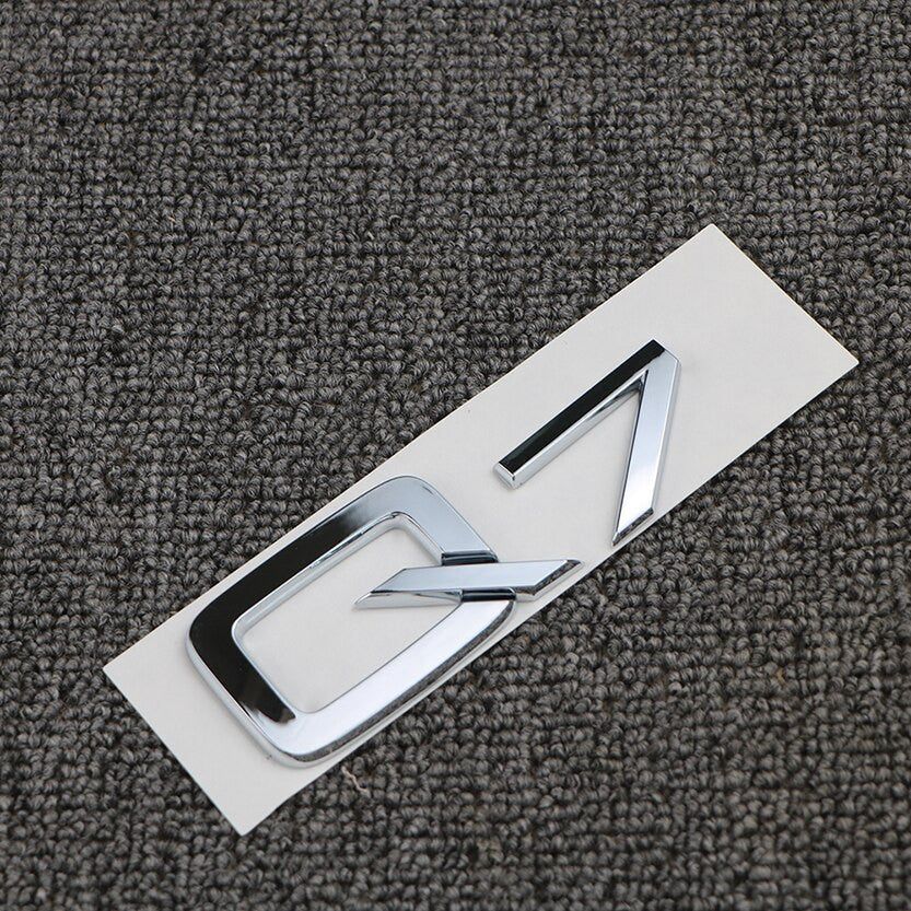 For Audi A3 A4 A5 A6 A7 A8 Q3 Q5 Q7 3.2 3.0T 2.0T 4.2 2.4 3.6 Rear Emblem Badge Sticker