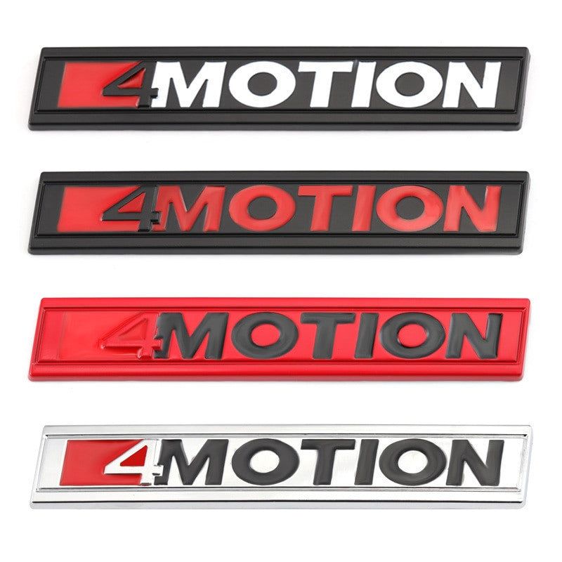 4 Motion Stickers Emblem Badge Decals Front Hood Grille for Volkswagen