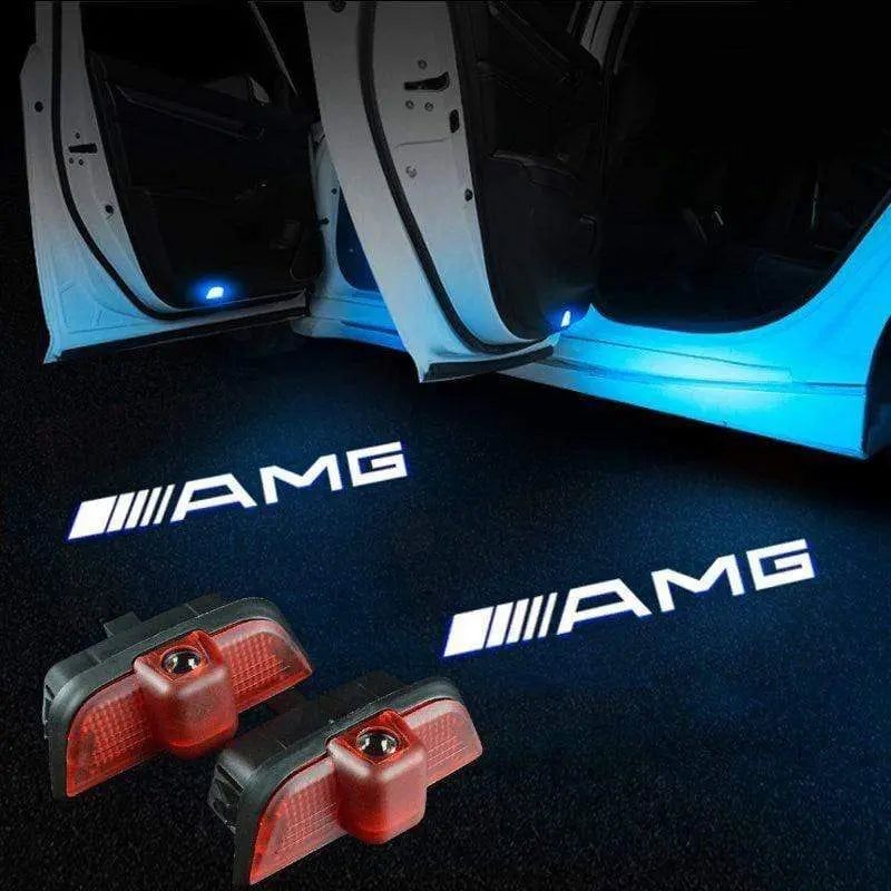 2X Mercedes Shadow Light Logo Door Courtesy LED Projector Ghost Laser for Mercedes-Benz