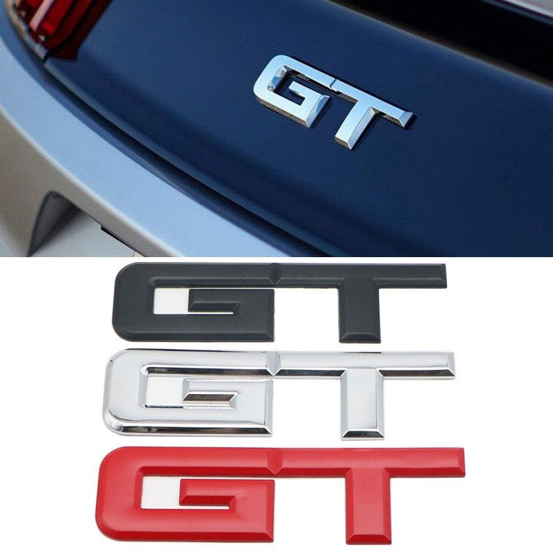 Ford Mustang Metal GT Sticker emblem decal Tailgate Font Letters