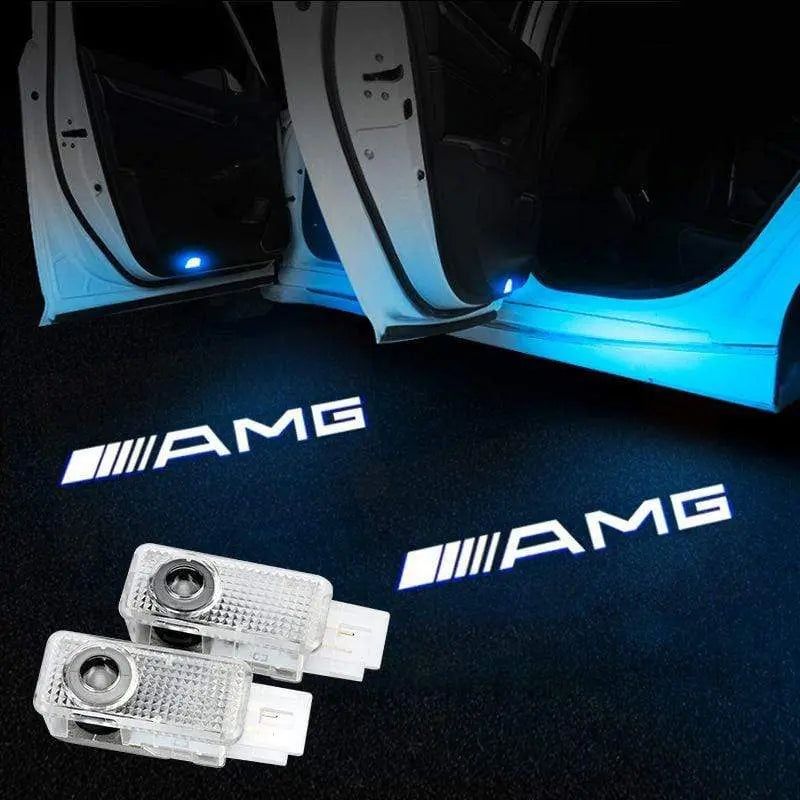 2X Mercedes Shadow Light Logo Door Courtesy LED Projector Ghost Laser for Mercedes-Benz