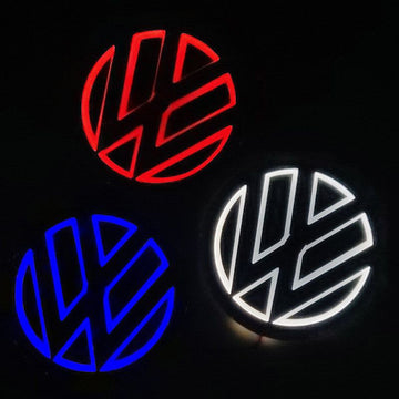 5D Logo Light LED Front Rear Light For VW Volkswagen Passat B6 B7 Passat CC Golf 4