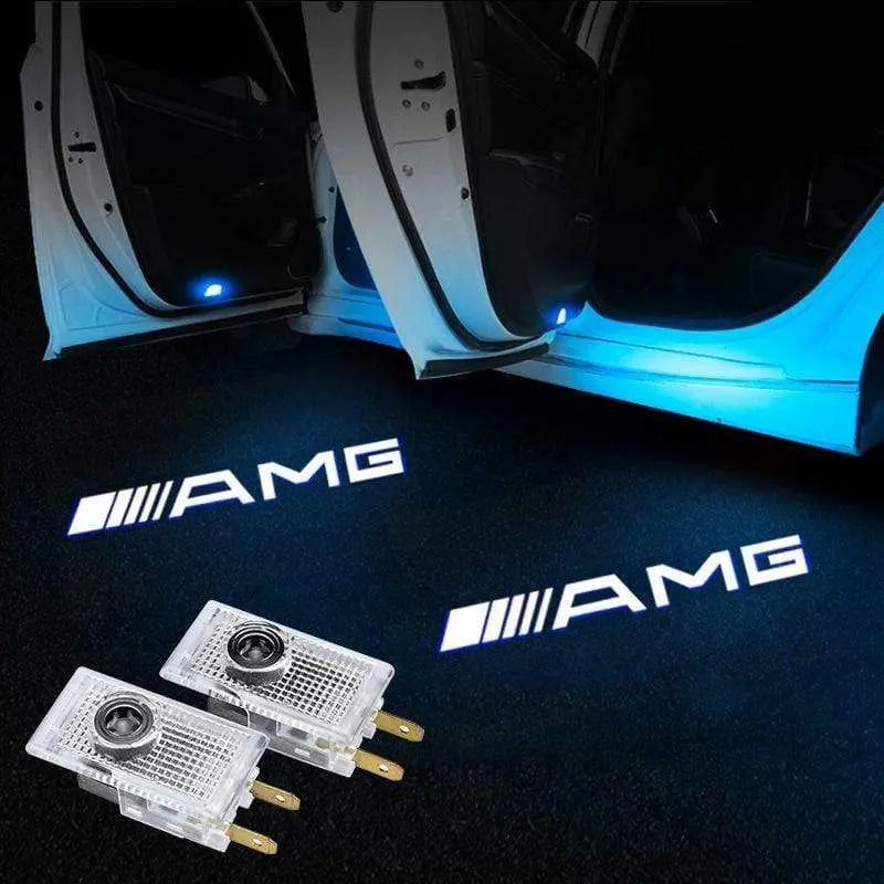 2X Mercedes Shadow Light Logo Door Courtesy LED Projector Ghost Laser for Mercedes-Benz