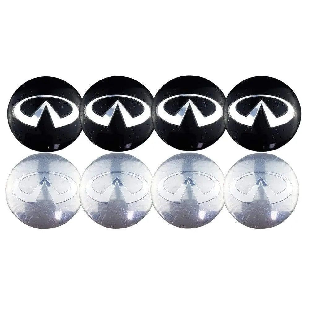 4PCS 56mm Infiniti Car Wheel Center Hub Cap Sticker Auto Tire Emblem Badge Decal