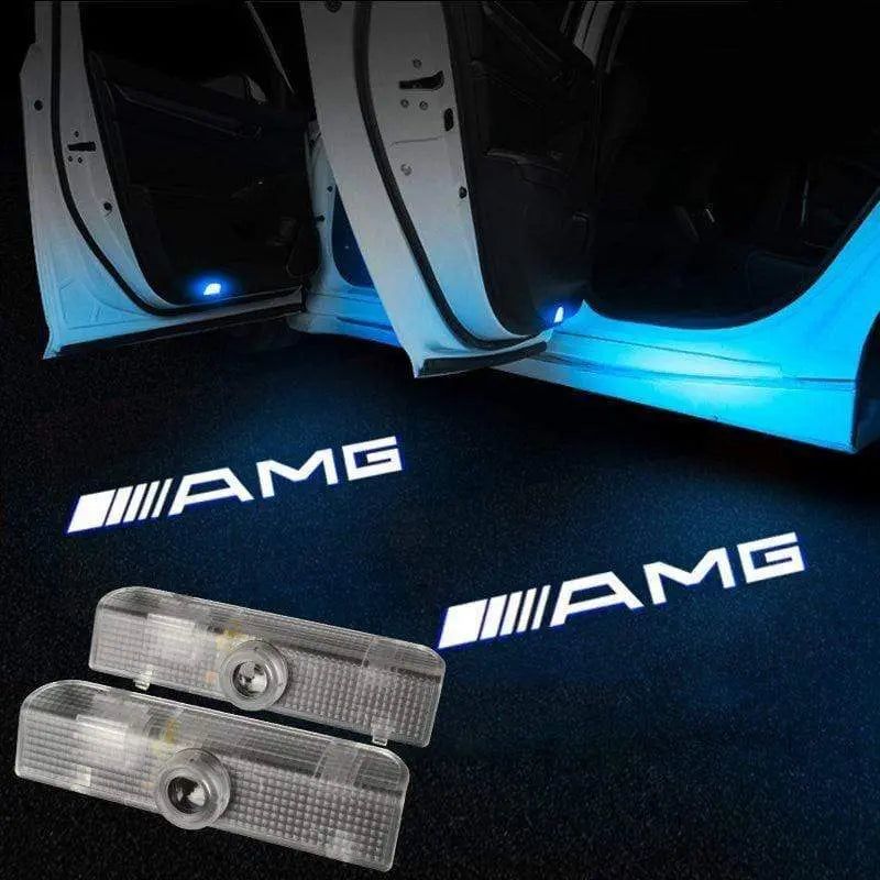 2X Mercedes Shadow Light Logo Door Courtesy LED Projector Ghost Laser for Mercedes-Benz