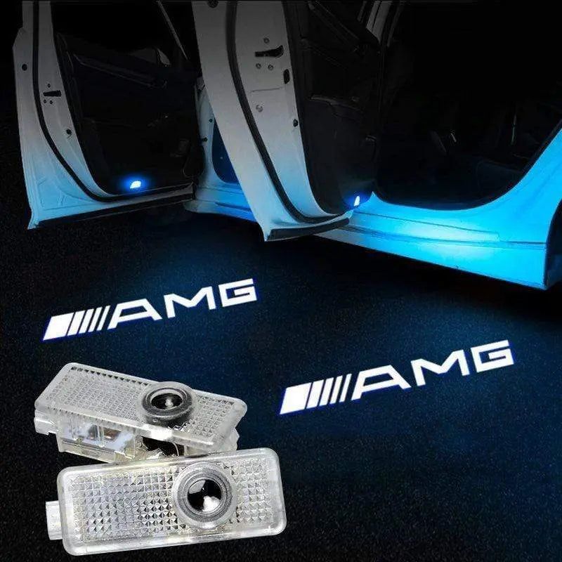 2X Mercedes Shadow Light Logo Door Courtesy LED Projector Ghost Laser for Mercedes-Benz